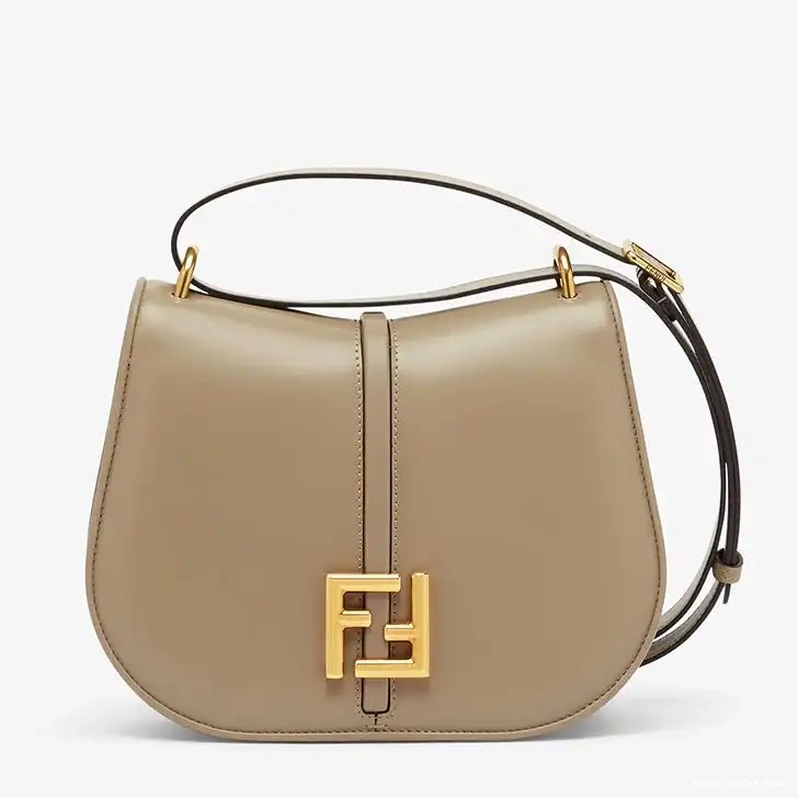 Cheap Leather C'mon In Fendi Calf Medium Grey Bag 0516